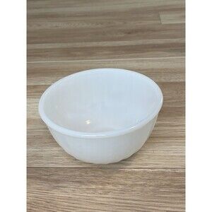Fire King Milk Borosilicate Ware 4 USA Oven Swirl White Anchor Hocking Vintage
